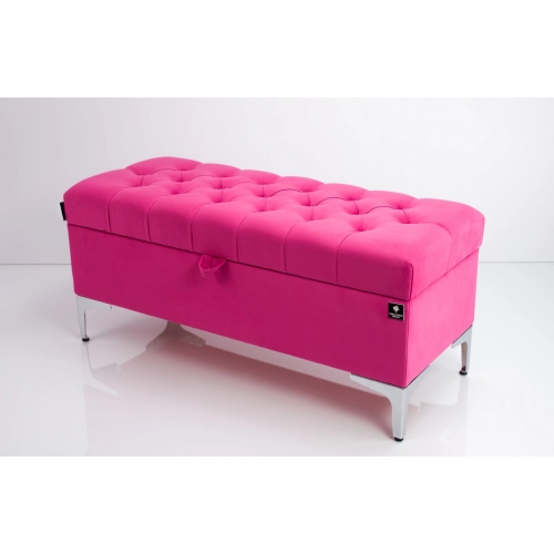 Kufer Pikowany CHESTERFIELD Różowy  / Model Q-1 Rozmiary od 50 cm do 200 cm